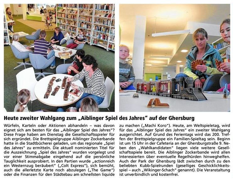 Aiblinger Spiel des Jahres