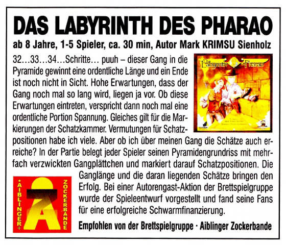 Das Labyrinth des Pharao