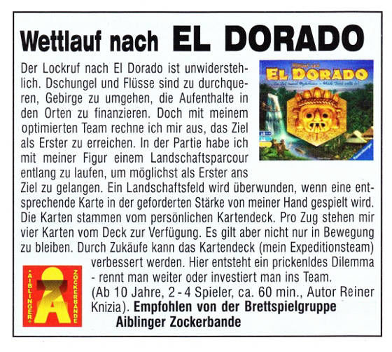 Wettlauf nach Eldorado